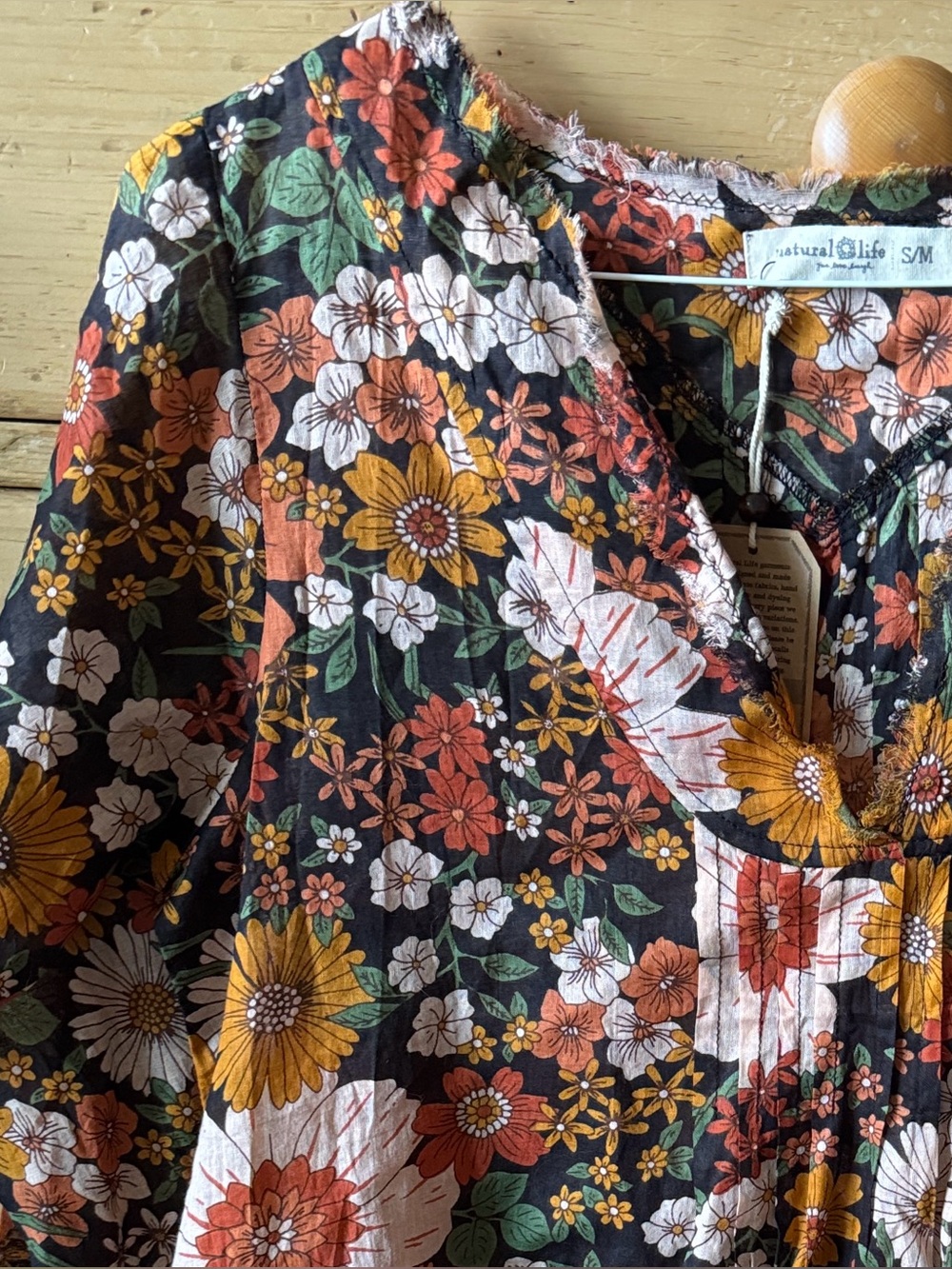 Natural Life Boho Floral Tunic - Fall Colors